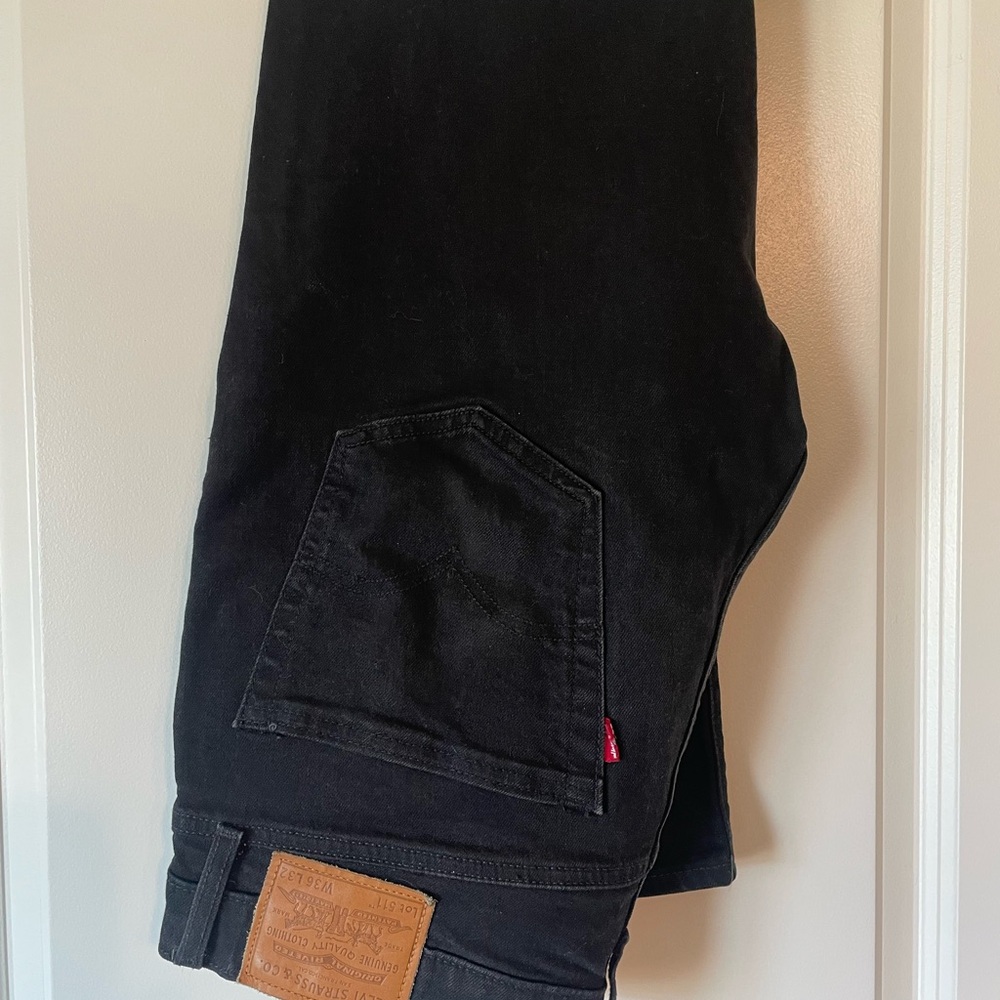Levi's Black Denim Jeans with Tan Label